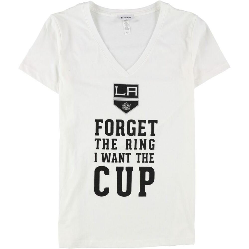 Rinky Womens Forget The Ring Graphic T-Shirt, NWT